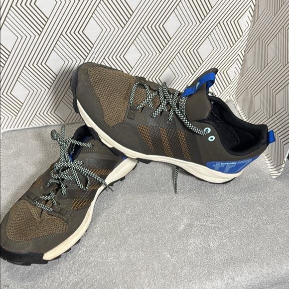 Adidas shoes men’s 13 Adidas Kanadia TR7 Brown and Blue Athletic Trail Running - Picture 1 of 12